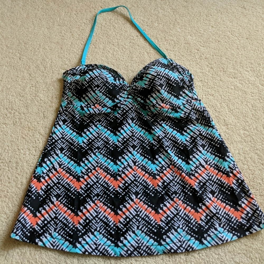 Chevron tankini top